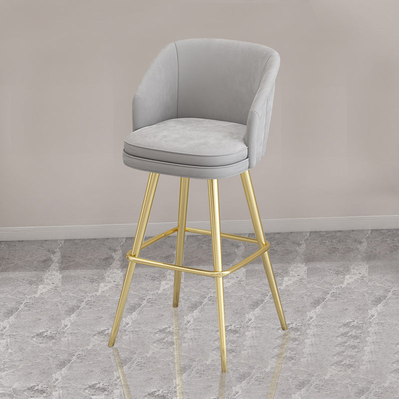 Contemporary Upholstered Counter Stool Rectangle Bar-height Bar Stool for Living Room