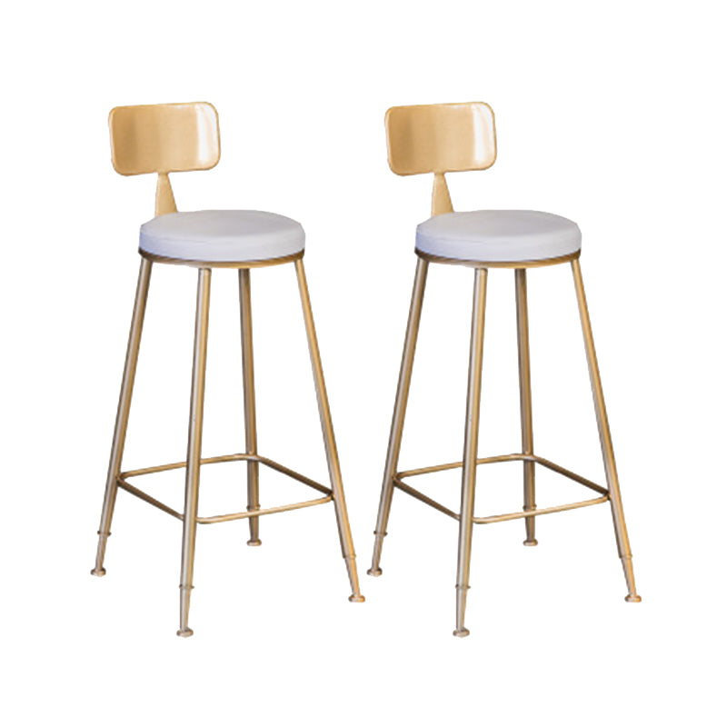 Scandinavian Upholstered Counter Stool Bar-height Bar Stool for Living Room