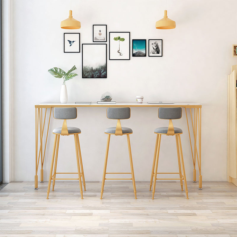 Scandinavian Upholstered Counter Stool Bar-height Bar Stool for Living Room