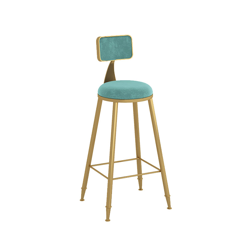 Scandinavian Upholstered Counter Stool Bar-height Bar Stool for Living Room