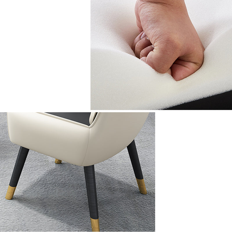 Glam Style Sintered Stone Dining Set Round 1/2/3/4/5 Pieces Dining Table Set