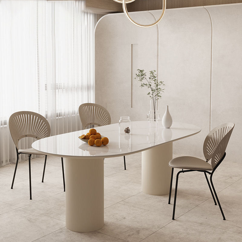 Glam Style Rectangle Table Set 1/2/4/5/6 Pieces Dining Set for Home Use