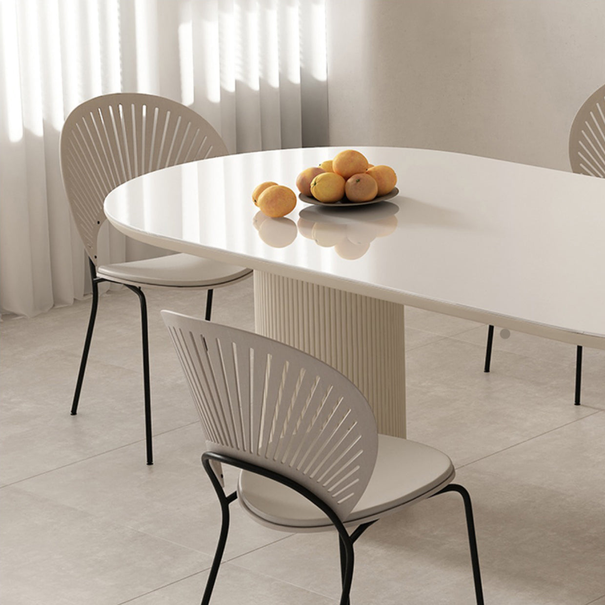 Glam Style Rectangle Table Set 1/2/4/5/6 Pieces Dining Set for Home Use