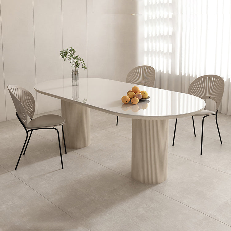 Glam Style Rectangle Table Set 1/2/4/5/6 Pieces Dining Set for Home Use