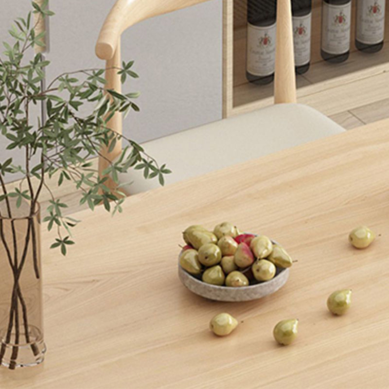 Modern Double Pedestal Table Oval Wood Dining Table for Home Kitchen