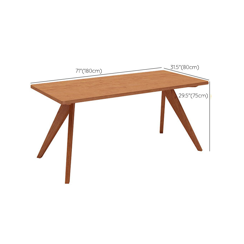Contemporary Wood Dinner Table 4 Legs Dining Table for Home Use