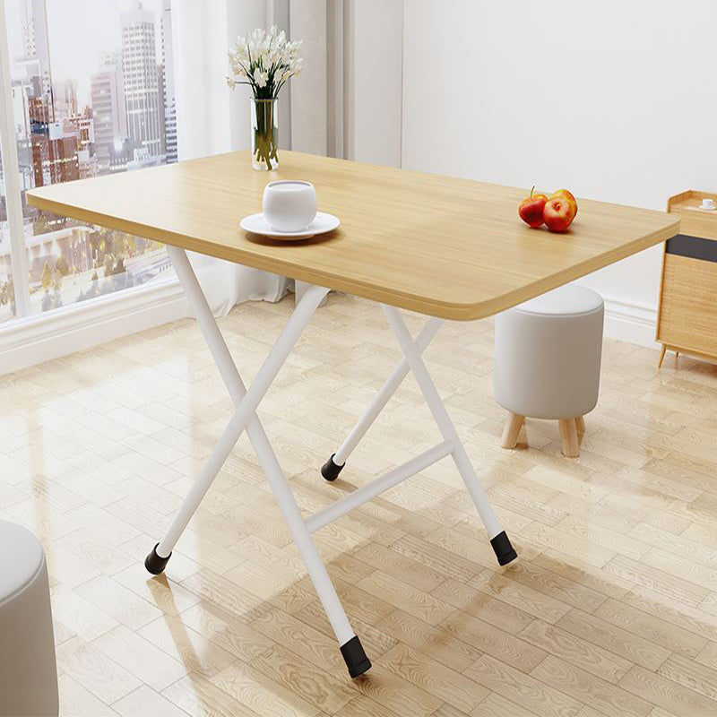 Modern Rectangle Folding Table 31.5"L Wooden Home Dining Room Table