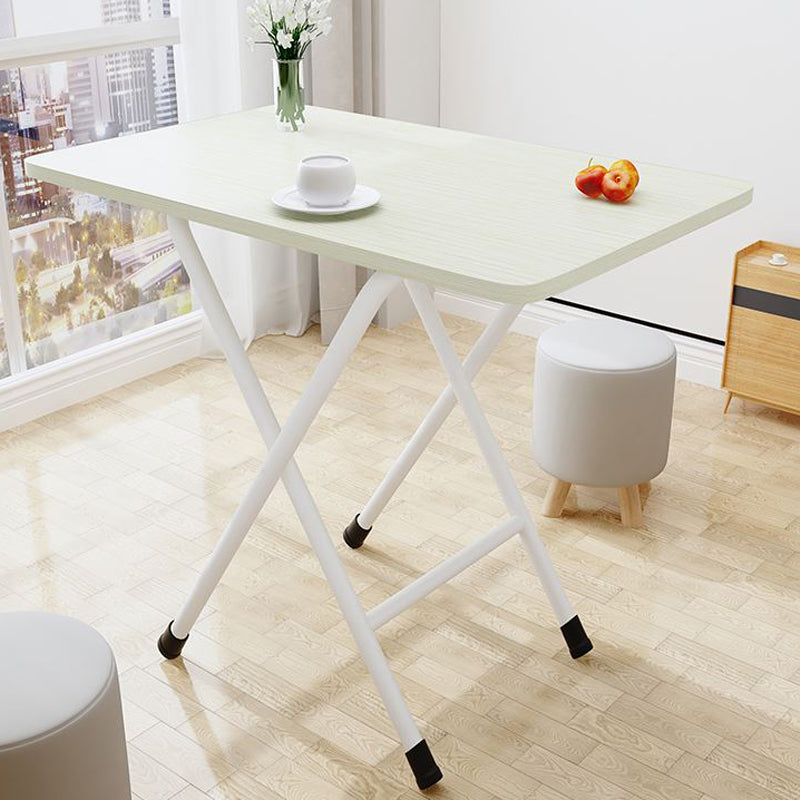 Modern Rectangle Folding Table 31.5"L Wooden Home Dining Room Table