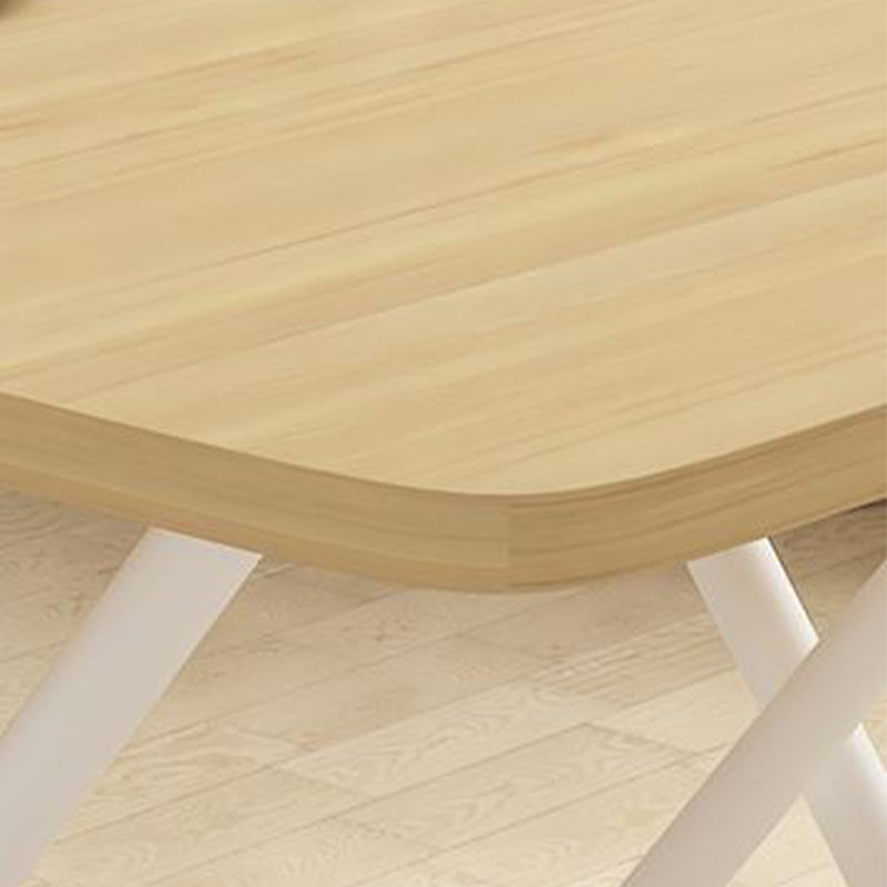 Modern Rectangle Folding Table 31.5"L Wooden Home Dining Room Table