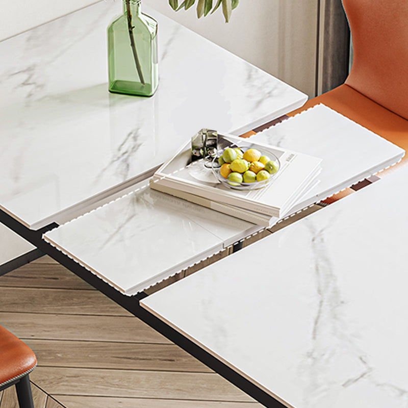 Extendable Sintered Stone Dining Table Simplicity Home Fixed Table