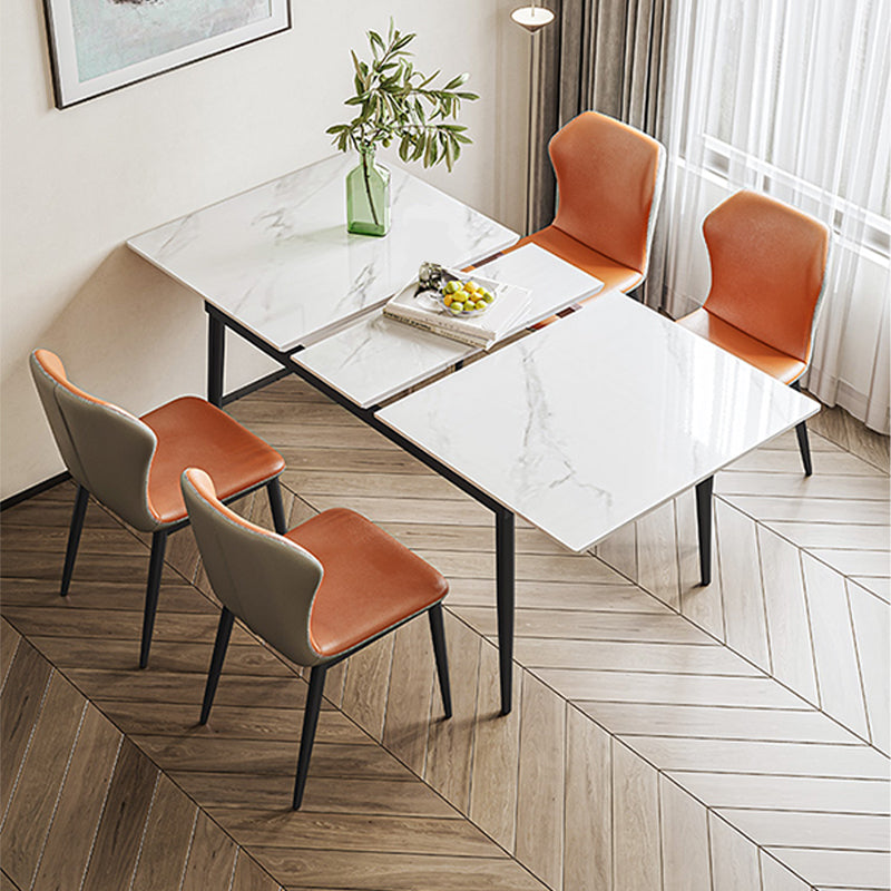 Extendable Sintered Stone Dining Table Simplicity Home Fixed Table
