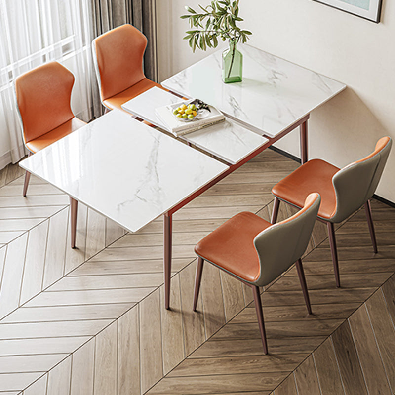 Simplicity Sintered Stone Kitchen Table Home Extendable Dining Desk