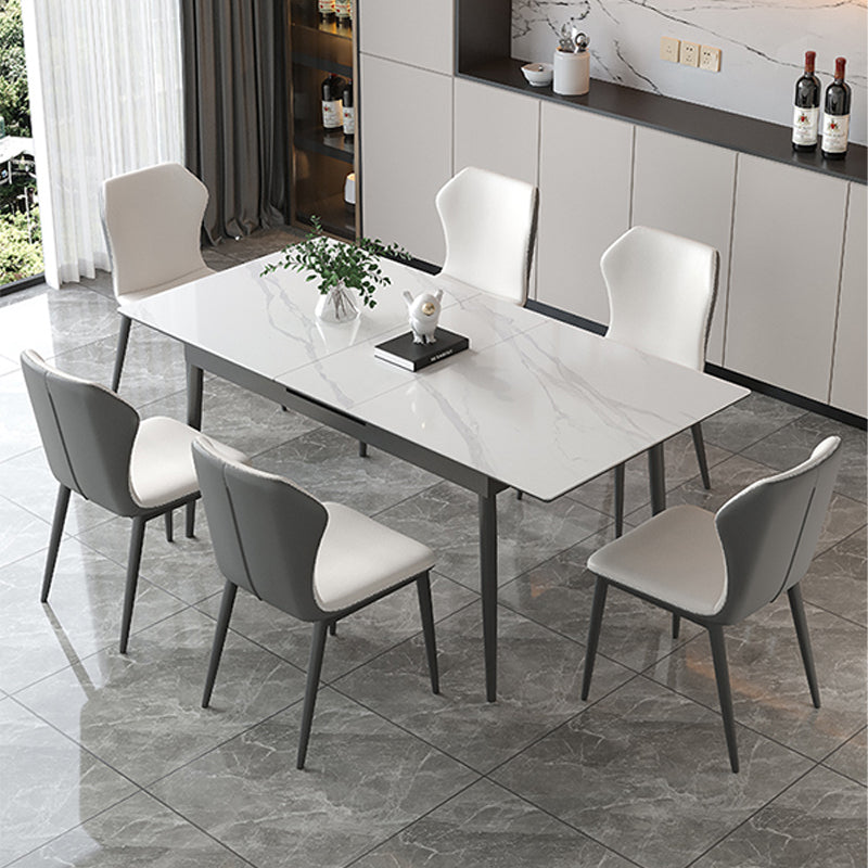 Modern Sintered Stone Kitchen Table Home Extendable Dining Table