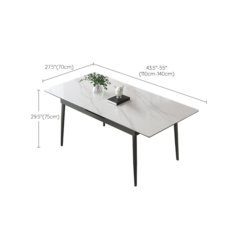 Modern Sintered Stone Kitchen Table Home Extendable Dining Table