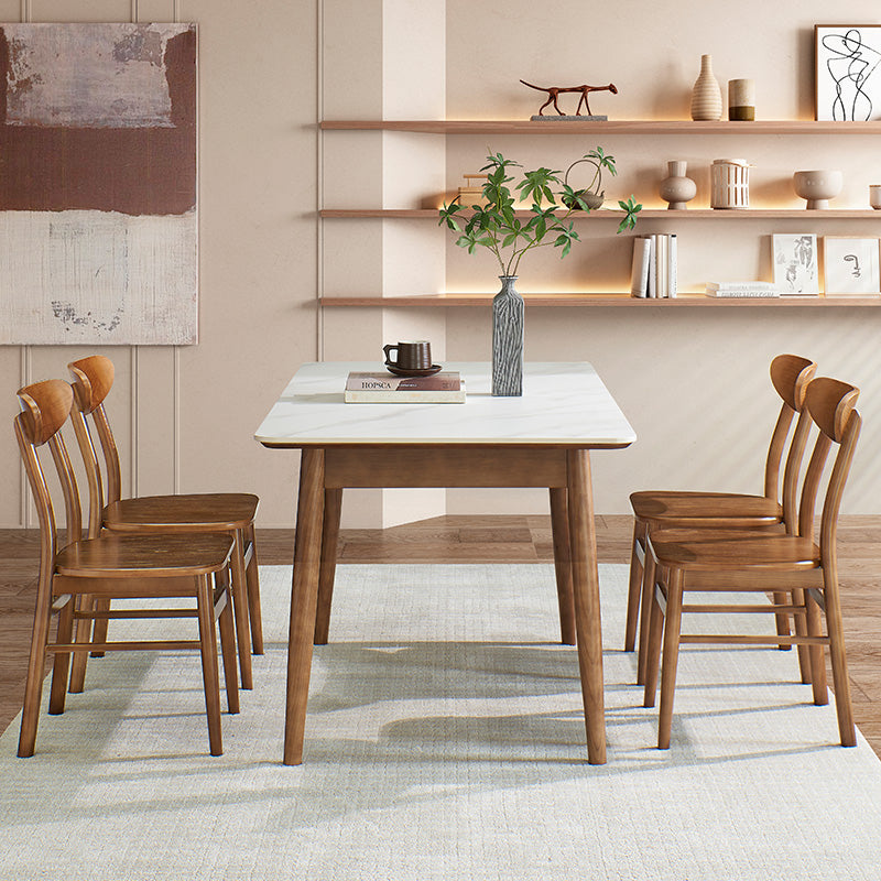 Sintered Stone Modern Kitchen Table Rectangle Home Extendable Dining Table