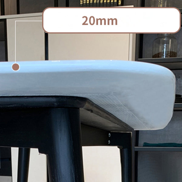 Luxury Rectangle Fixed Dining Table Sintered Stone Kitchen Table