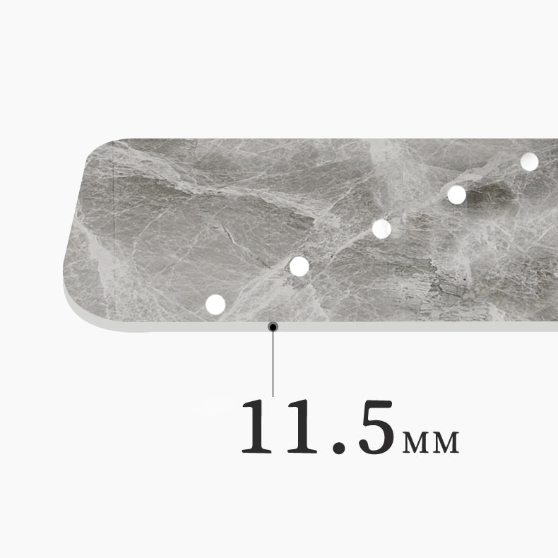 Metal and Slate Table Glam Style Home Rectangular Dining Table