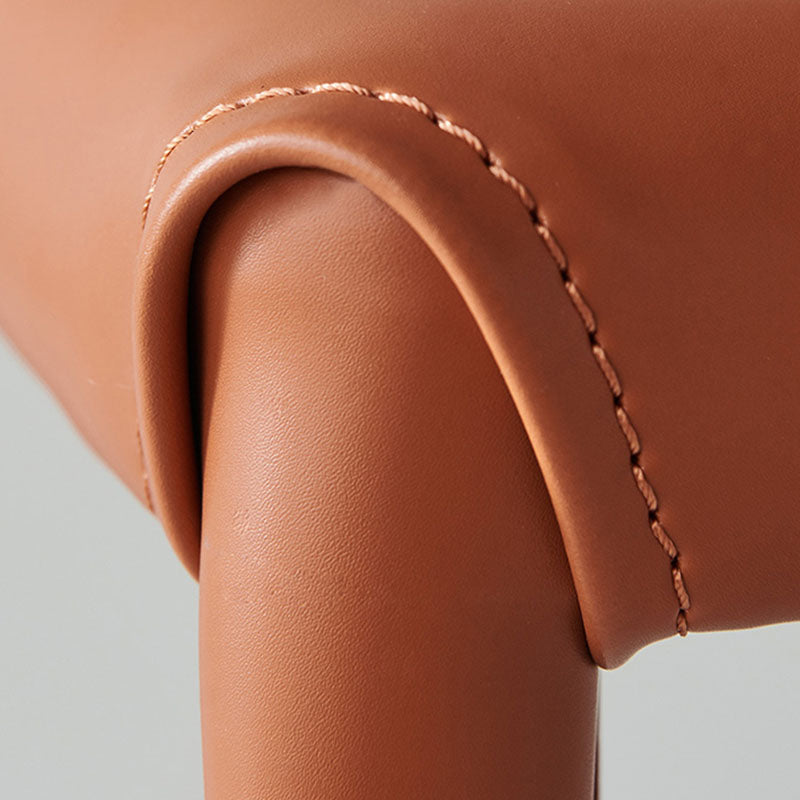 Contemporary Faux Leather Dining Chairs Upholstered Parsons Side Chair