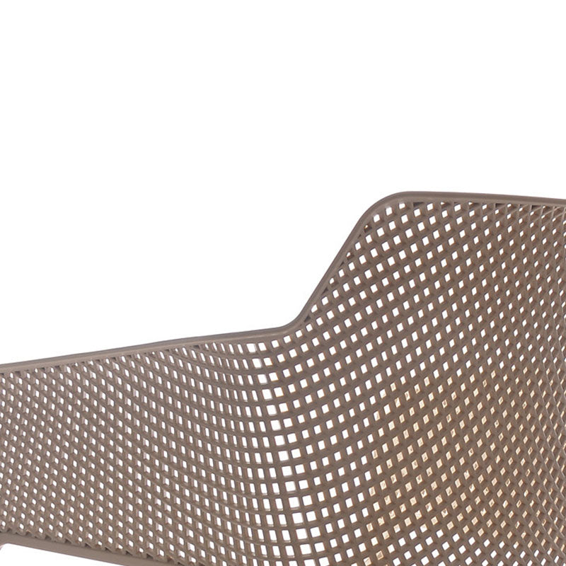 Contemporary Kitchen Dining Arm Chair Plastic Dining Armchair