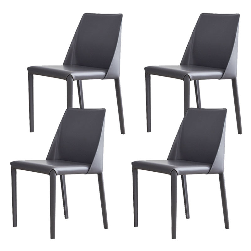 Contemporary Kitchen Dining Side Chair Faux Leather Side Chair