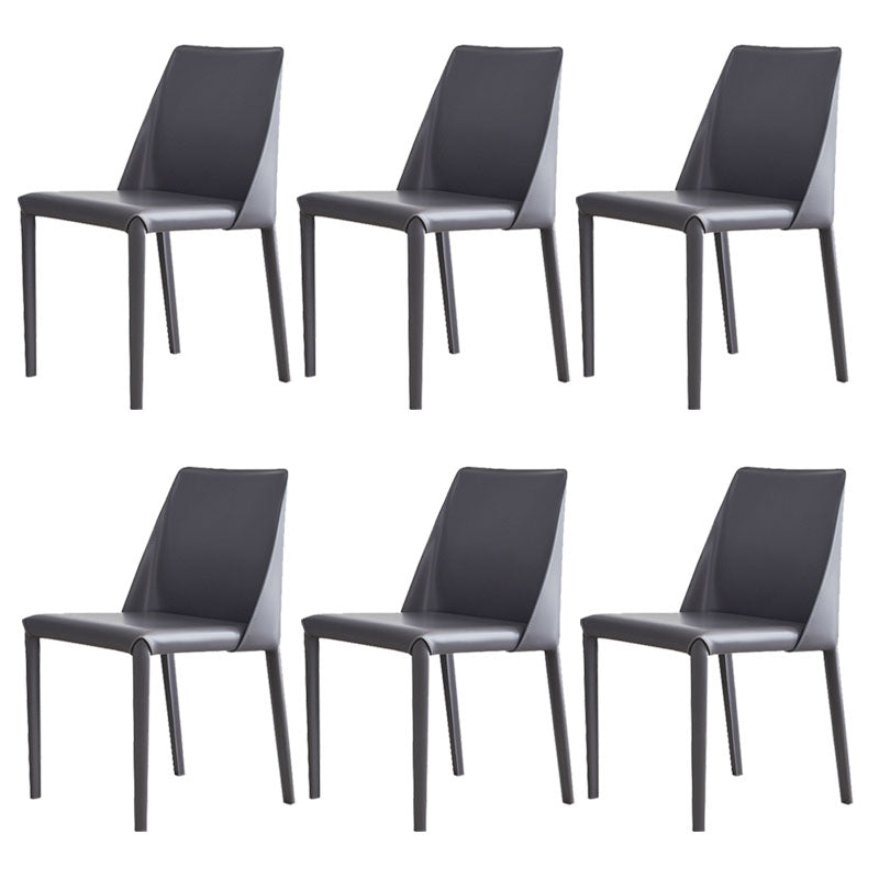 Contemporary Kitchen Dining Side Chair Faux Leather Side Chair