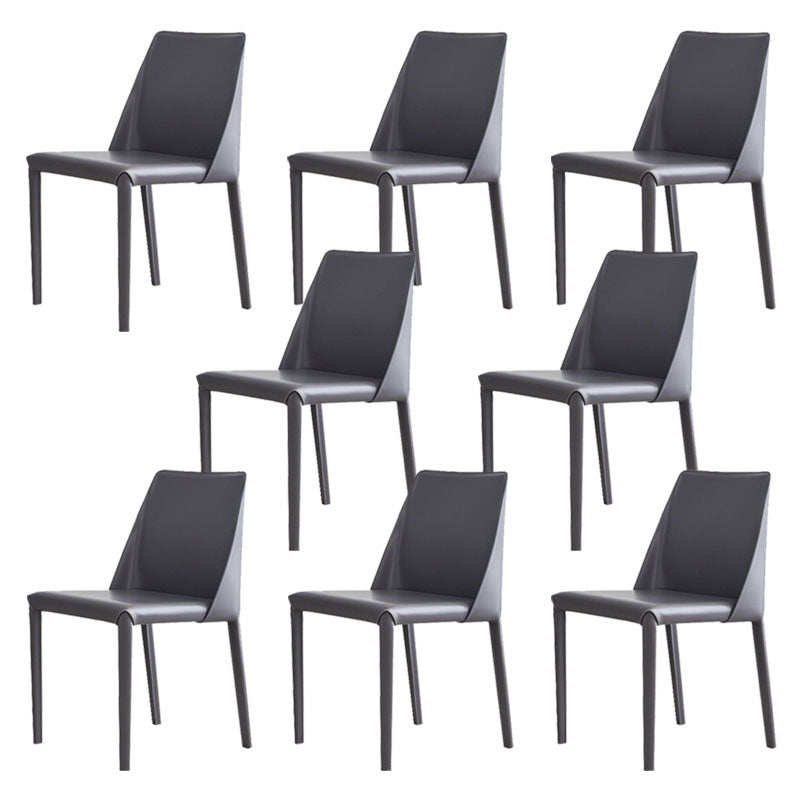 Contemporary Kitchen Dining Side Chair Faux Leather Side Chair