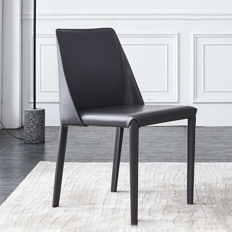 Contemporary Kitchen Dining Side Chair Faux Leather Side Chair