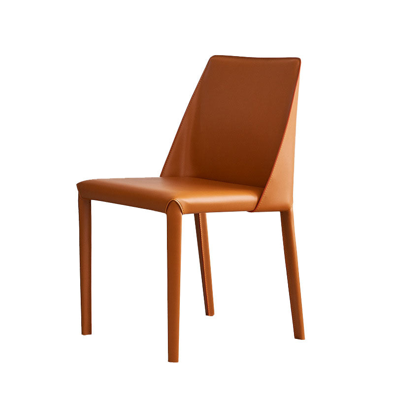 Contemporary Kitchen Dining Side Chair Faux Leather Side Chair