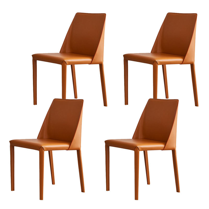 Contemporary Kitchen Dining Side Chair Faux Leather Side Chair