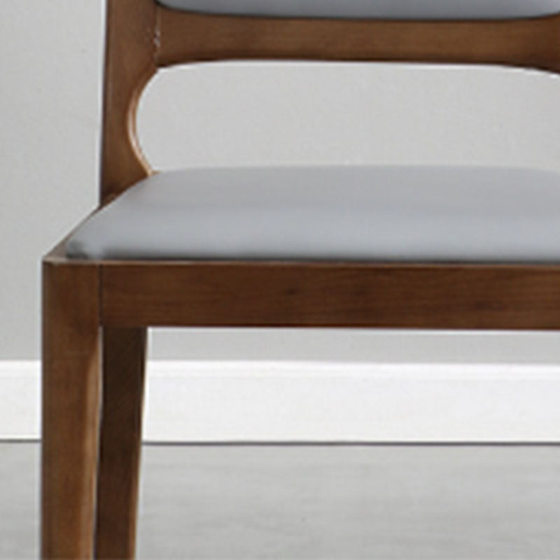 Open Back Side Chair Wood Industrial Style Dining Room Chair for Home