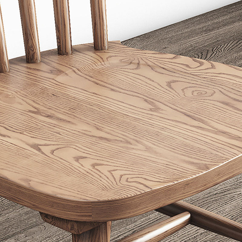 Wood Kitchen Dining Side Chair Slat Back Side Chair in Natural