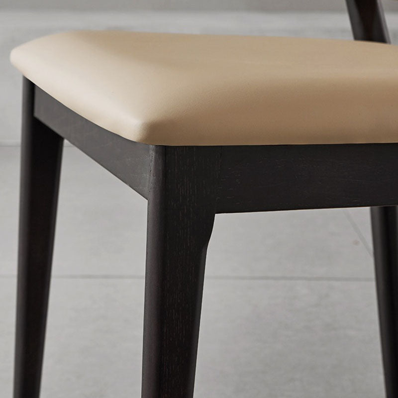 Open Back Side Chair Industrial Style Wood Dining Room Chair