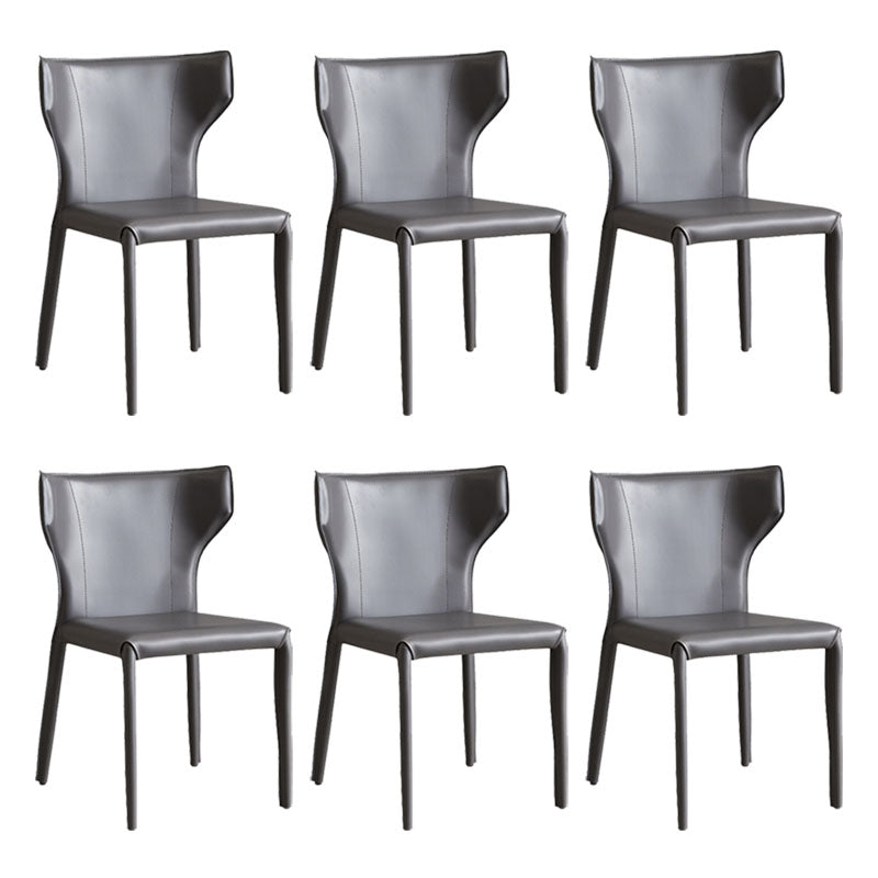 Faux Leather Side Chair Contemporary Kitchen Dining Side Chair