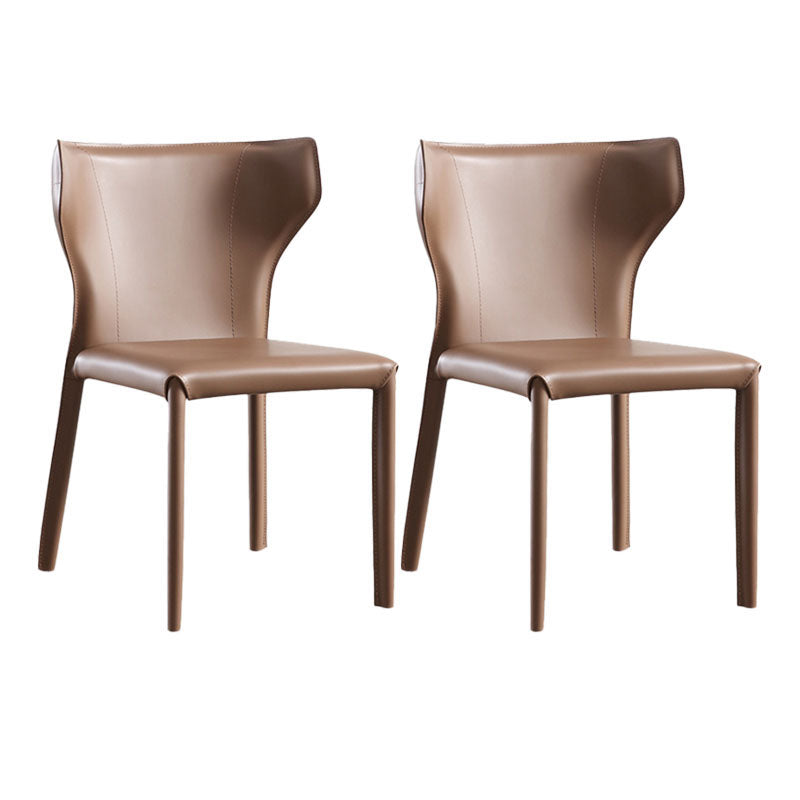 Faux Leather Side Chair Contemporary Kitchen Dining Side Chair