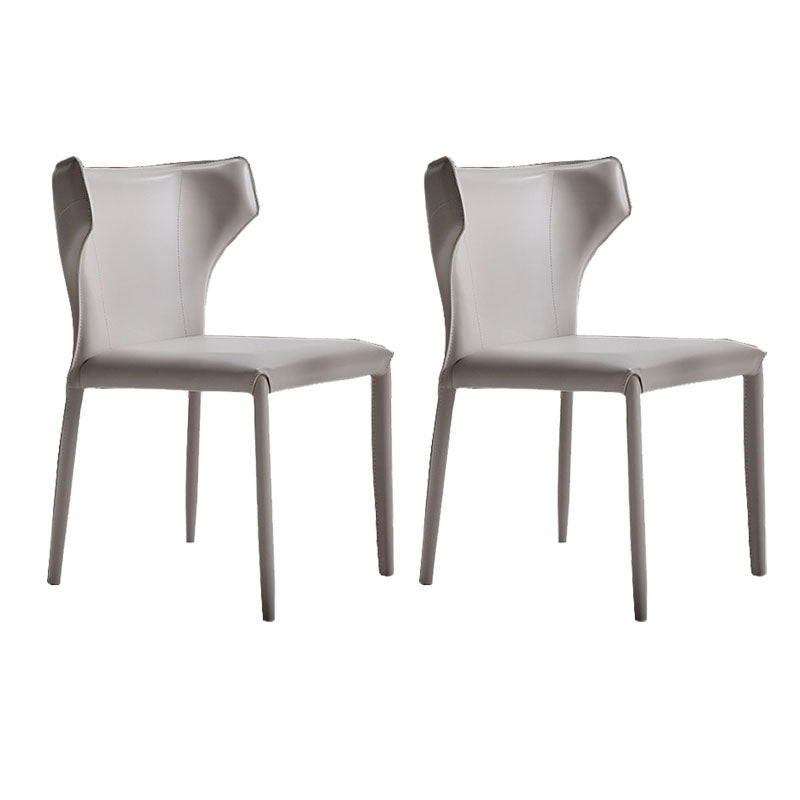 Faux Leather Side Chair Contemporary Kitchen Dining Side Chair