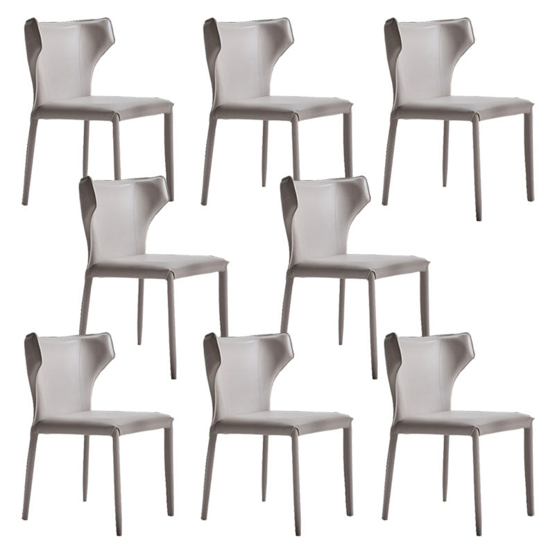 Faux Leather Side Chair Contemporary Kitchen Dining Side Chair