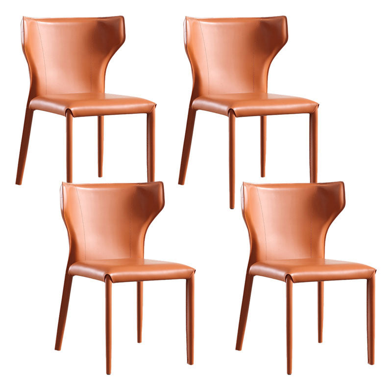 Faux Leather Side Chair Contemporary Kitchen Dining Side Chair