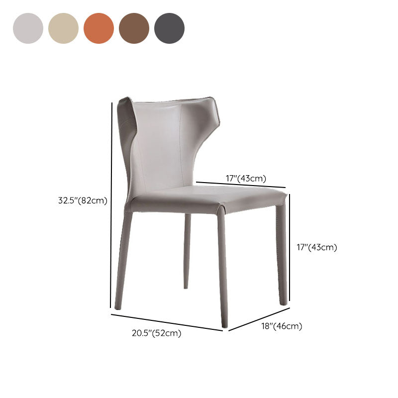 Faux Leather Side Chair Contemporary Kitchen Dining Side Chair