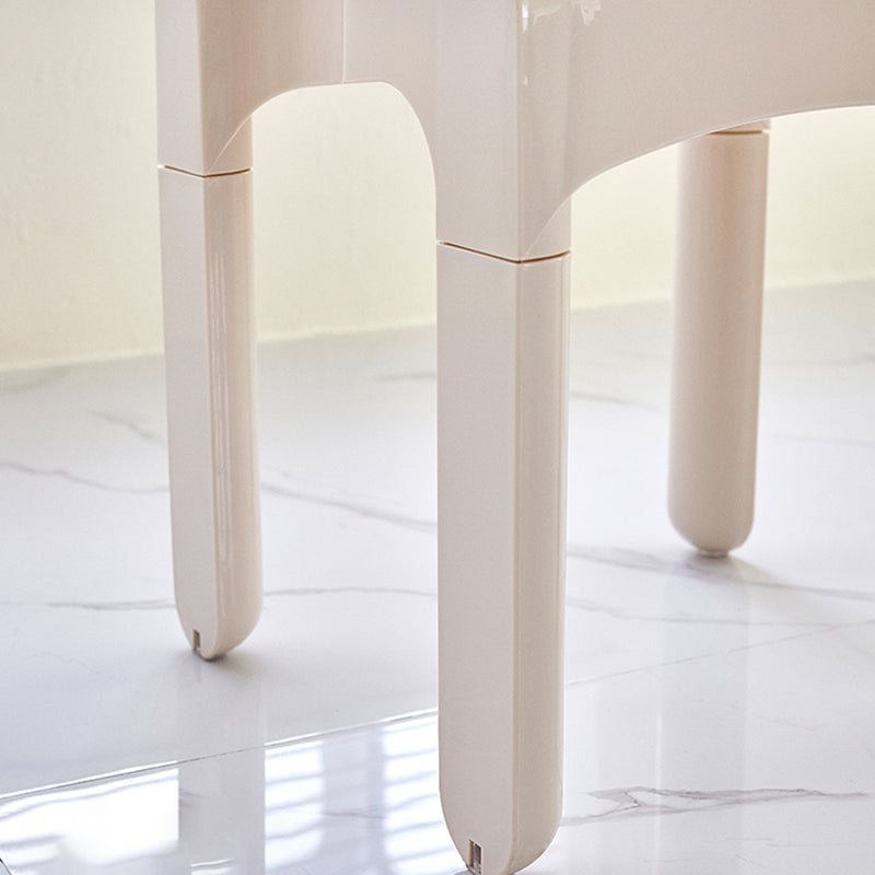 Modern Armless Dining Chair Open Back Side Plastic Chair for Restaurant