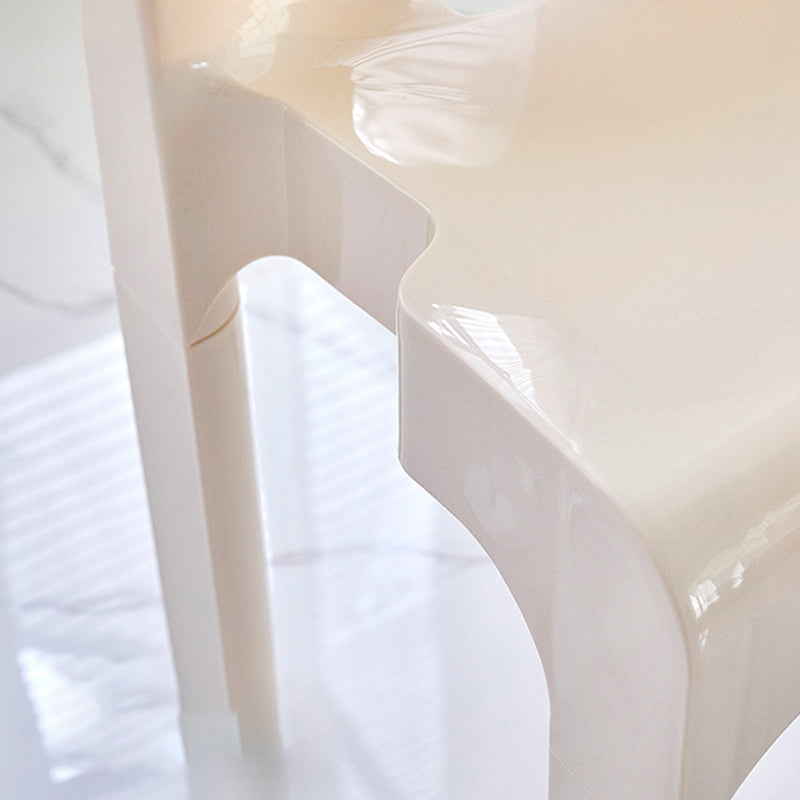 Modern Armless Dining Chair Open Back Side Plastic Chair for Restaurant