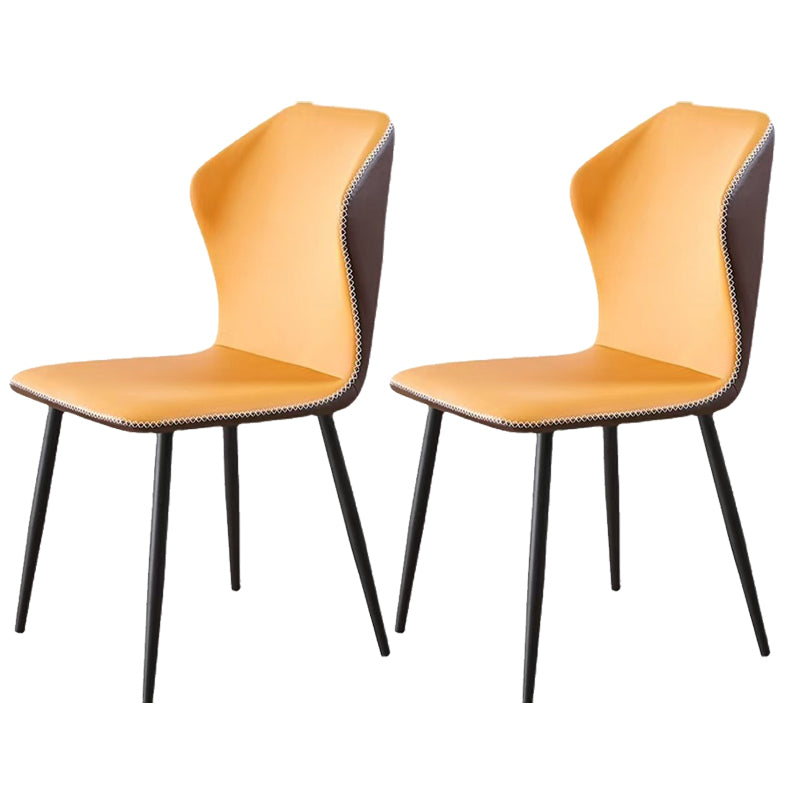 Industrial Metal Dining Room Chair PU Leather Dining Chair for Restaurant Use