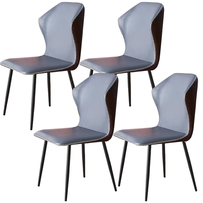 Industrial Metal Dining Room Chair PU Leather Dining Chair for Restaurant Use