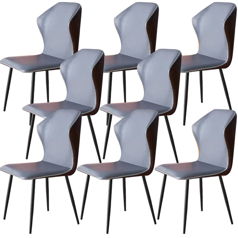 Industrial Metal Dining Room Chair PU Leather Dining Chair for Restaurant Use