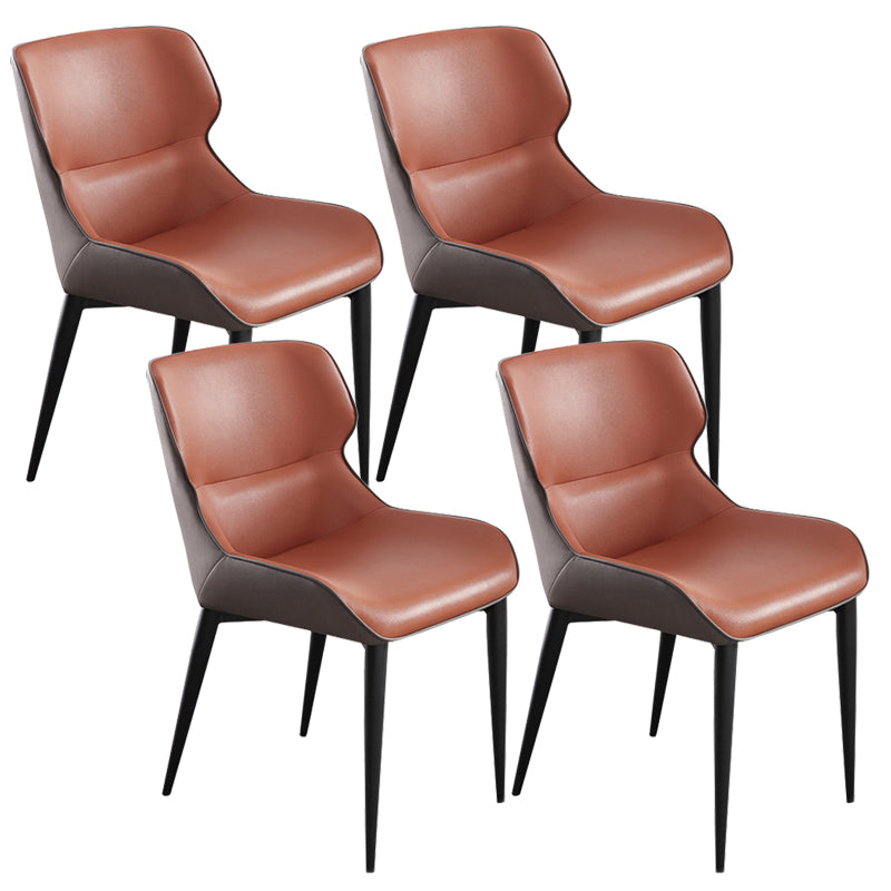 Modern Style Faux Leather Chairs Wingback Arm Chair for Home Use