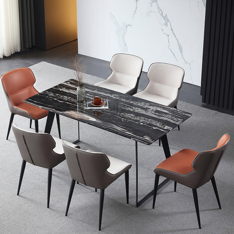 Modern Style Faux Leather Chairs Wingback Arm Chair for Home Use