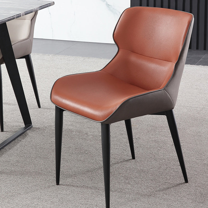 Modern Style Faux Leather Chairs Wingback Arm Chair for Home Use