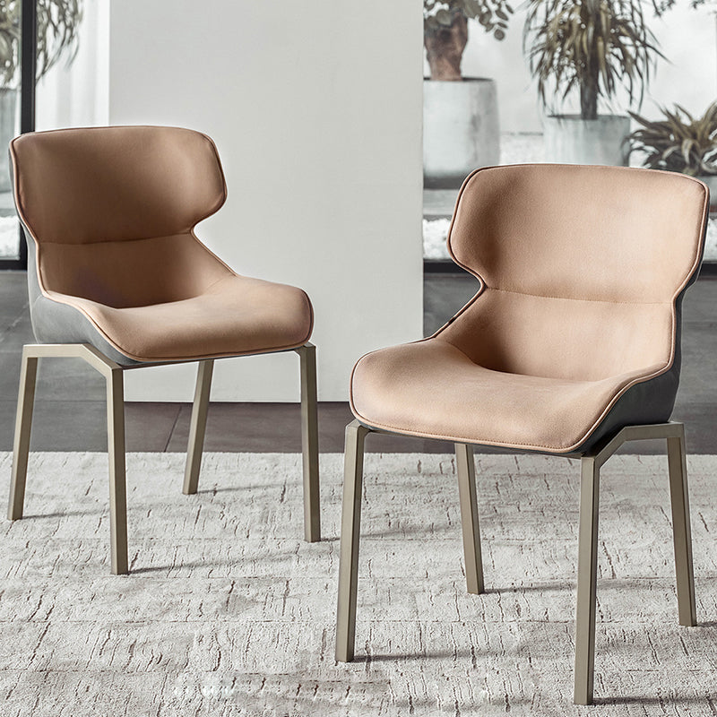 Modern Style Chairs Dining Chairs with Metal Legs for Kitchen