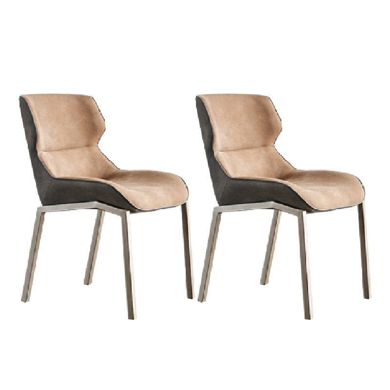 Modern Style Chairs Dining Chairs with Metal Legs for Kitchen