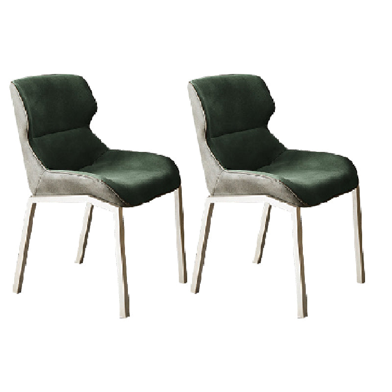Modern Style Chairs Dining Chairs with Metal Legs for Kitchen