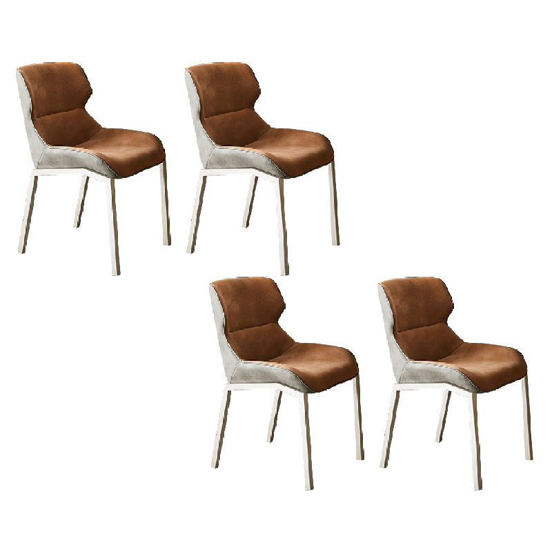 Modern Style Chairs Dining Chairs with Metal Legs for Kitchen